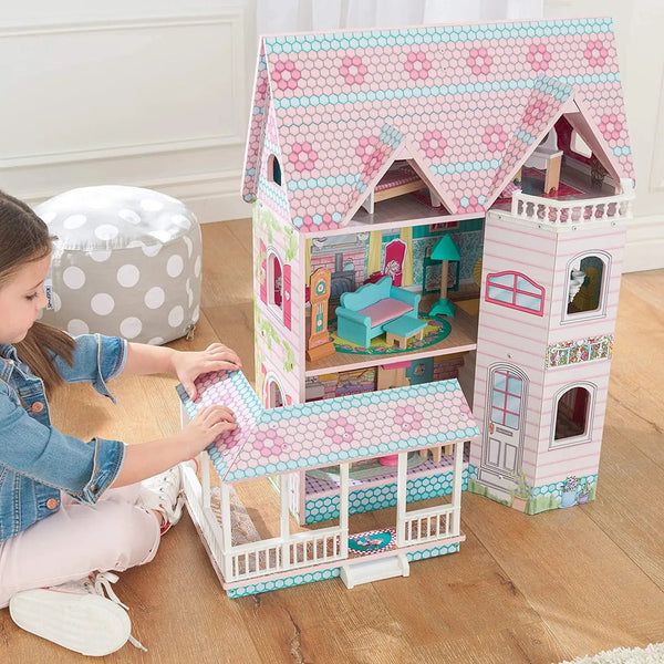 Dollhouse with Furniture for kids 71 x 60 x 33 cm (Model 4) Deals499