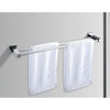 Double Classic Chrome Towel Bar Rail Bathroom Deals499