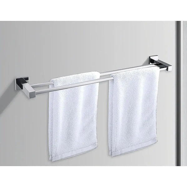 Double Classic Chrome Towel Bar Rail Bathroom Deals499