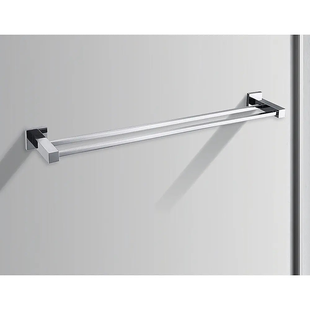 Double Classic Chrome Towel Bar Rail Bathroom Deals499
