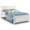 Double Size Wooden Bed Frame - White Deals499