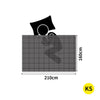 DreamZ 100% Wool Quilt 2-Piece 400/600GSM Doona Duvet Winter Summer King Single DreamZ