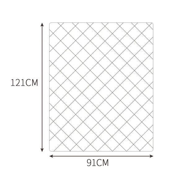 DreamZ 121x91cm Anti Anxiety Weighted Blanket Cover Polyester Cover Only Grey DreamZ