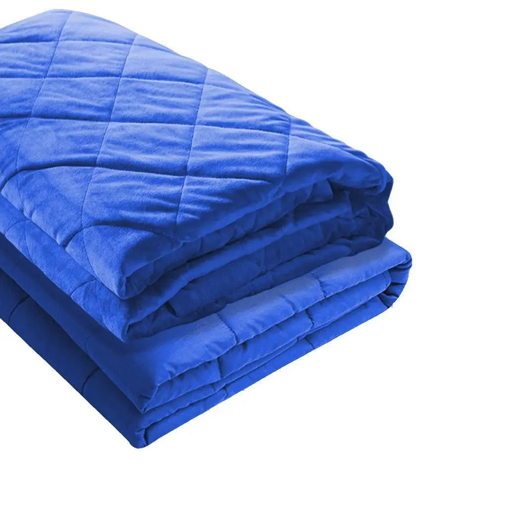 DreamZ 2KG Kids Anti Anxiety Weighted Blanket Gravity Blankets Blue Colour DreamZ