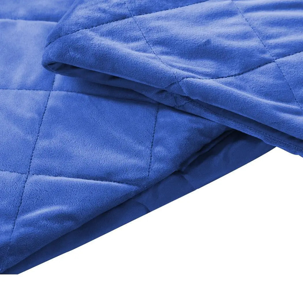 DreamZ 2KG Kids Anti Anxiety Weighted Blanket Gravity Blankets Blue Colour DreamZ