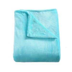 DreamZ 320GSM 220x160cm Ultra Soft Mink Blanket Warm Throw in Teal Colour Deals499