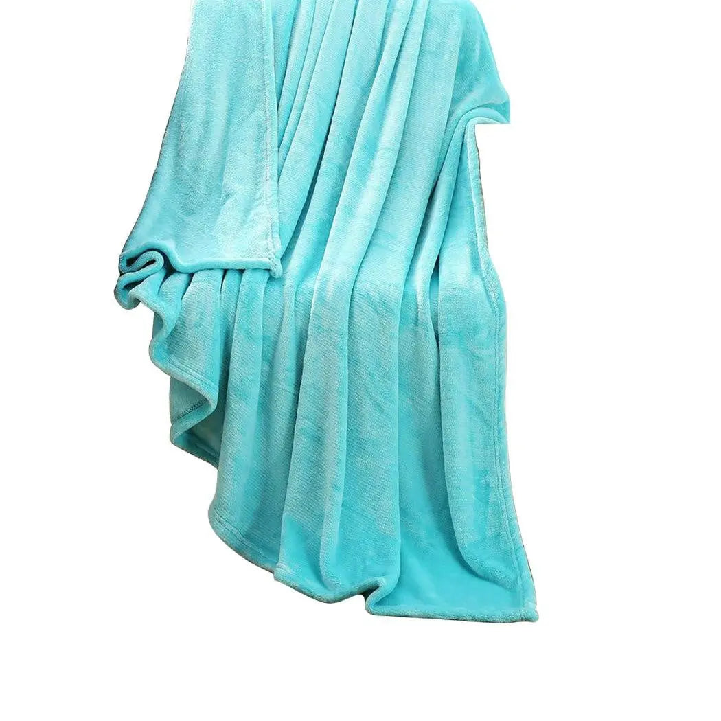 DreamZ 320GSM 220x160cm Ultra Soft Mink Blanket Warm Throw in Teal Colour Deals499