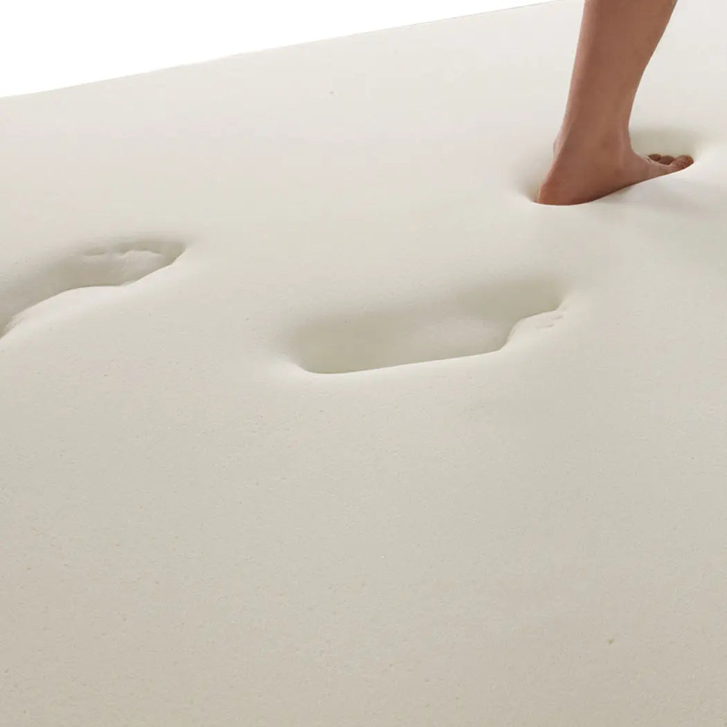 DreamZ 7cm Memory Foam Bed Mattress Topper Polyester Underlay Cover Double Deals499