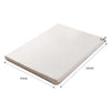 DreamZ 7cm Memory Foam Bed Mattress Topper Polyester Underlay Cover Queen Deals499