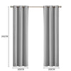 DreamZ Blockout Curtain Blackout Curtains Eyelet Room 102x241cm Grey Deals499