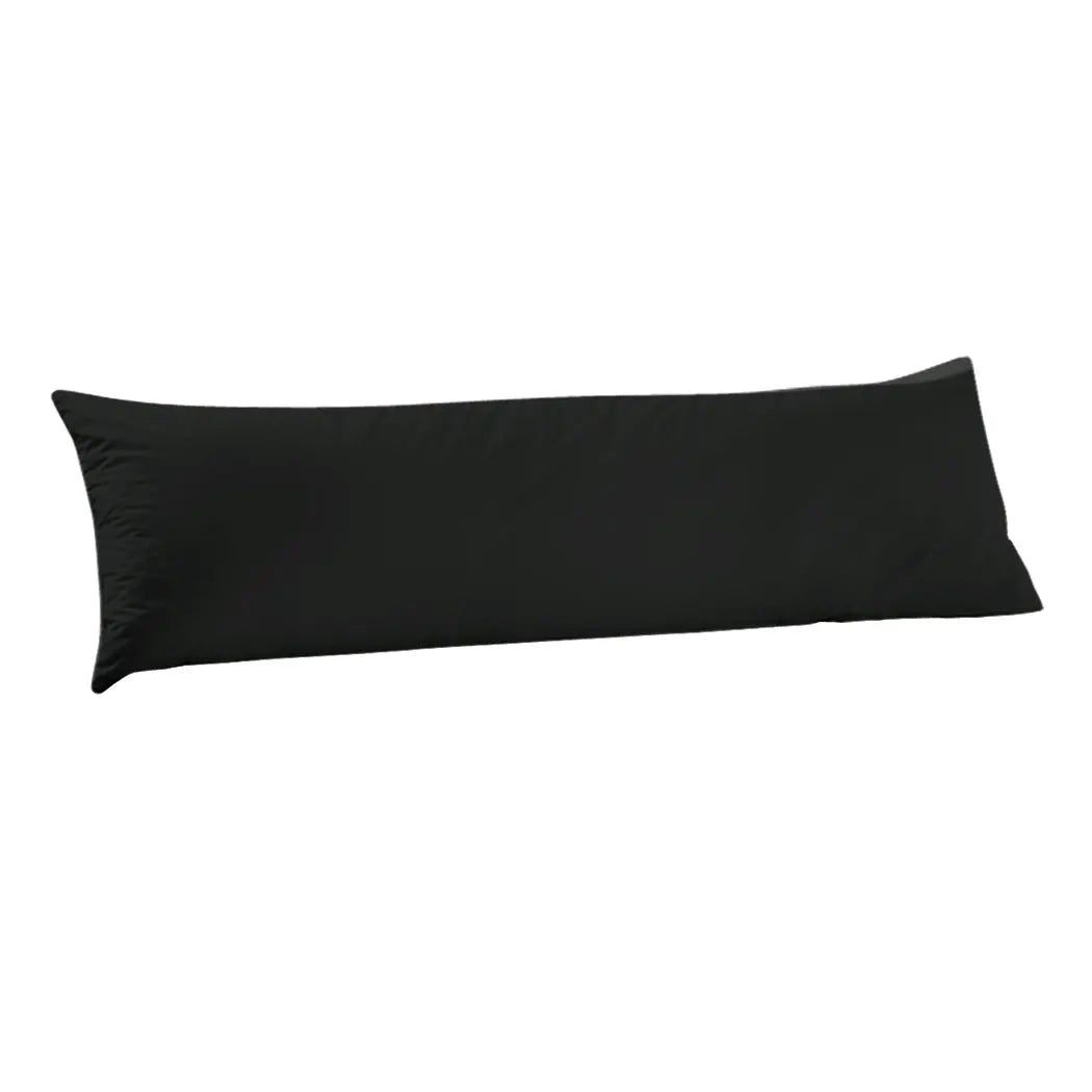DreamZ Body Full Long Pillow Luxury Slip Cotton Maternity Pregnancy 137cm Black Deals499