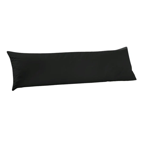 DreamZ Body Full Long Pillow Luxury Slip Cotton Maternity Pregnancy 137cm Black Deals499