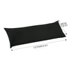 DreamZ Body Full Long Pillow Luxury Slip Cotton Maternity Pregnancy 137cm Black Deals499