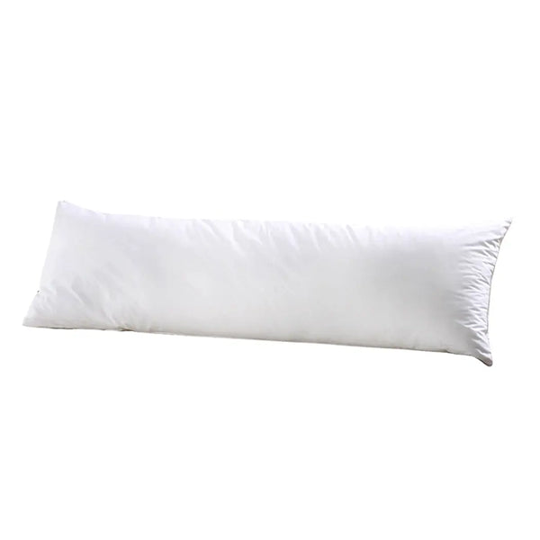 DreamZ Body Full Long Pillow Luxury Slip Cotton Maternity Pregnancy 137cm White Deals499