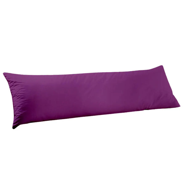 DreamZ Body Full Long Pillow Luxury Slip Cotton Maternity Pregnancy 150cm Plum Deals499
