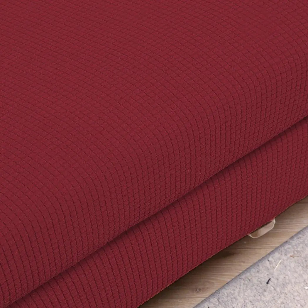 DreamZ Couch Sofa Seat Covers Stretch Protectors Slipcovers 3 Seater Wine Deals499