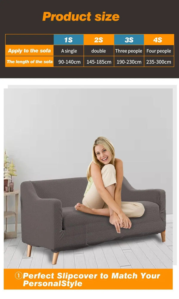 DreamZ Couch Stretch Sofa Lounge Cover Protector Slipcover 2 Seater Chocolate Deals499