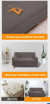 DreamZ Couch Stretch Sofa Lounge Cover Protector Slipcover 2 Seater Chocolate Deals499