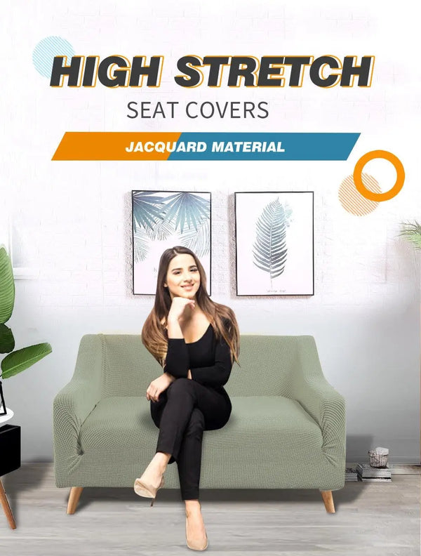 DreamZ Couch Stretch Sofa Lounge Cover Protector Slipcover 2 Seater Khaki Deals499