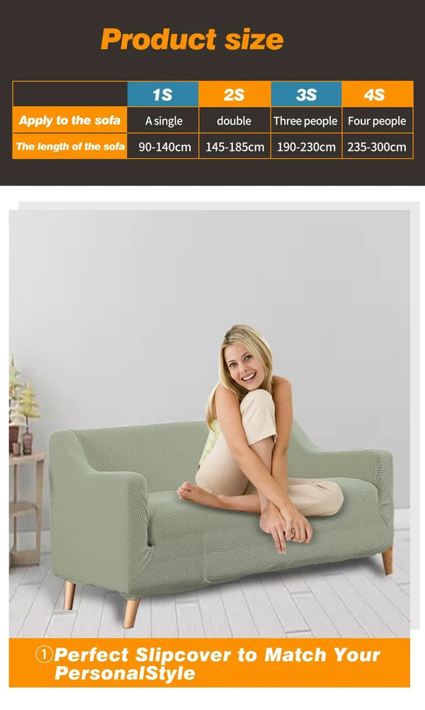 DreamZ Couch Stretch Sofa Lounge Cover Protector Slipcover 2 Seater Khaki Deals499