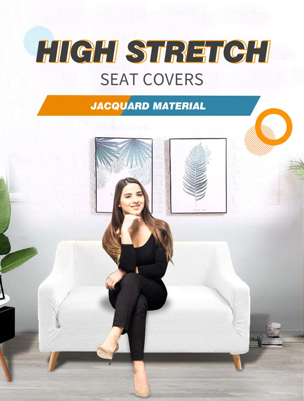 DreamZ Couch Stretch Sofa Lounge Cover Protector Slipcover 2 Seater Off White Deals499