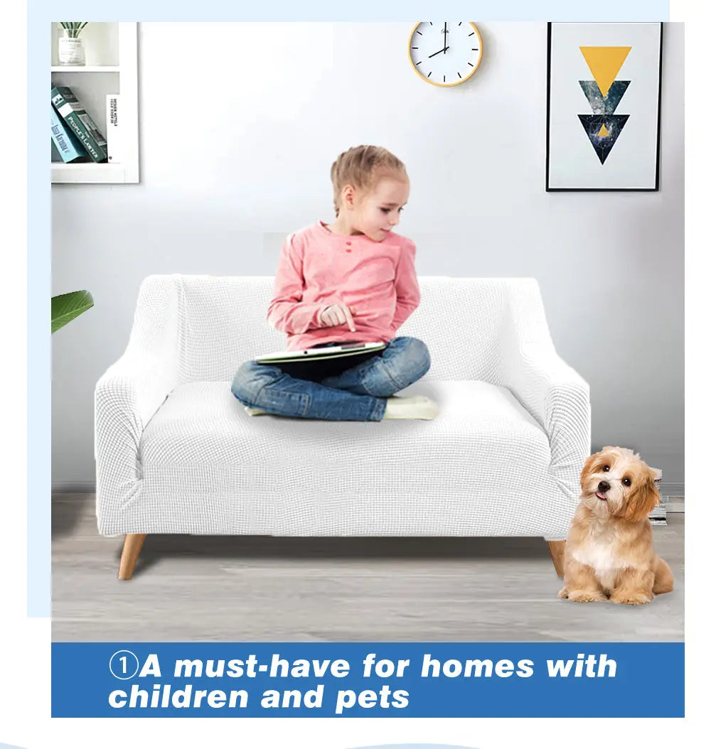 DreamZ Couch Stretch Sofa Lounge Cover Protector Slipcover 2 Seater Off White Deals499