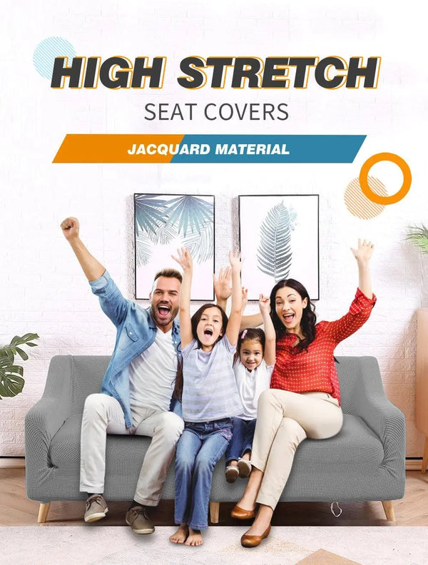 DreamZ Couch Stretch Sofa Lounge Cover Protector Slipcover 4 Seater Grey Deals499