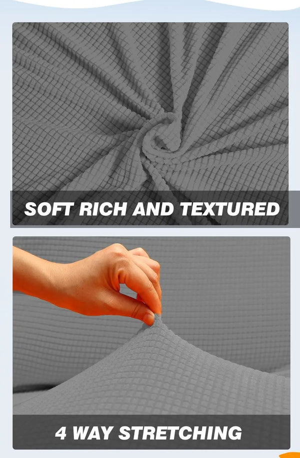 DreamZ Couch Stretch Sofa Lounge Cover Protector Slipcover 4 Seater Grey Deals499