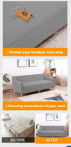 DreamZ Couch Stretch Sofa Lounge Cover Protector Slipcover 4 Seater Grey Deals499