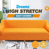 DreamZ Couch Stretch Sofa Lounge Cover Protector Slipcover 4 Seater Orange Deals499