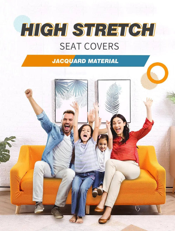 DreamZ Couch Stretch Sofa Lounge Cover Protector Slipcover 4 Seater Orange Deals499