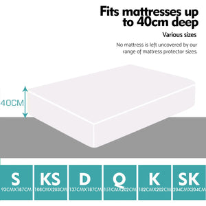 DreamZ Fitted Waterproof Mattress Protector with Bamboo Fibre Cover King Size Deals499