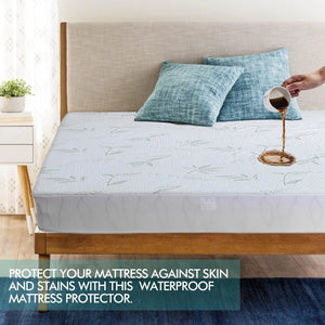 DreamZ Fitted Waterproof Mattress Protector with Bamboo Fibre Cover King Size Deals499