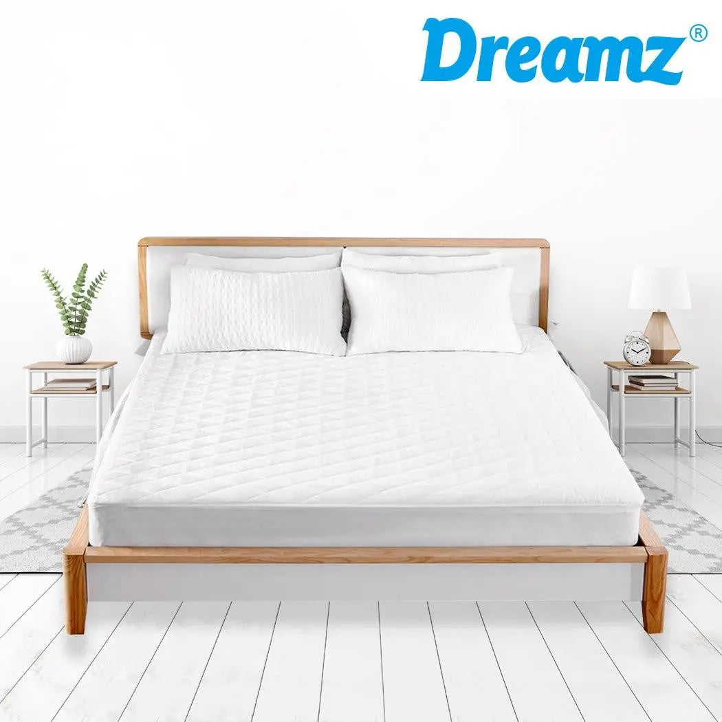 DreamZ Fully Fitted Waterproof Microfiber Mattress Protector Super King Size Deals499