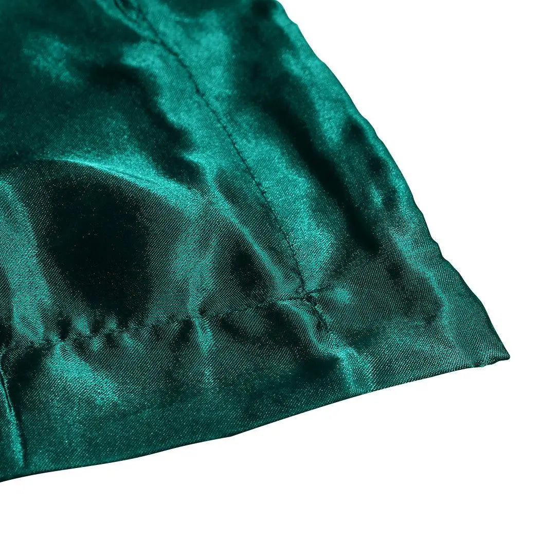 DreamZ Silk Satin Quilt Duvet Cover Set in King Size in Teal Colour Deals499