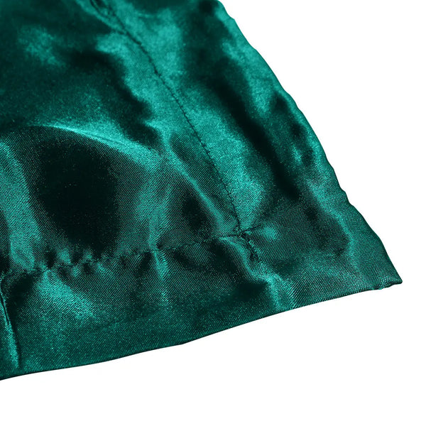 DreamZ Silk Satin Quilt Duvet Cover Set in Single Size in Teal Colour Deals499