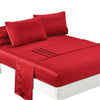 DreamZ Ultra Soft Silky Satin Bed Sheet Set in King Single Size Burgundy Colour Deals499