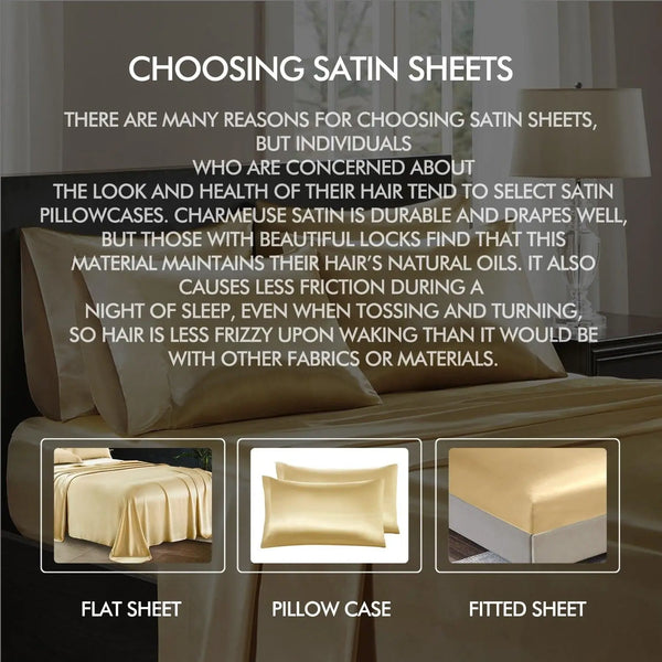DreamZ Ultra Soft Silky Satin Bed Sheet Set in King Single Size in Teal Colour Deals499