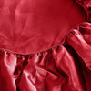 DreamZ Ultra Soft Silky Satin Bed Sheet Set in Single Size in Burgundy Colour Deals499