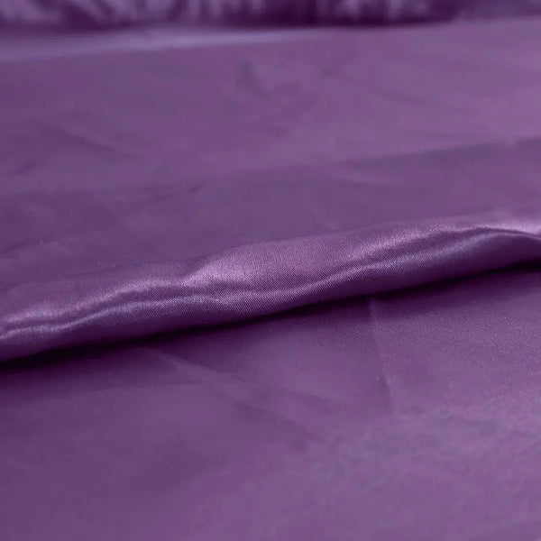 DreamZ Ultra Soft Silky Satin Bed Sheet Set in Single Size in Purple Colour Deals499