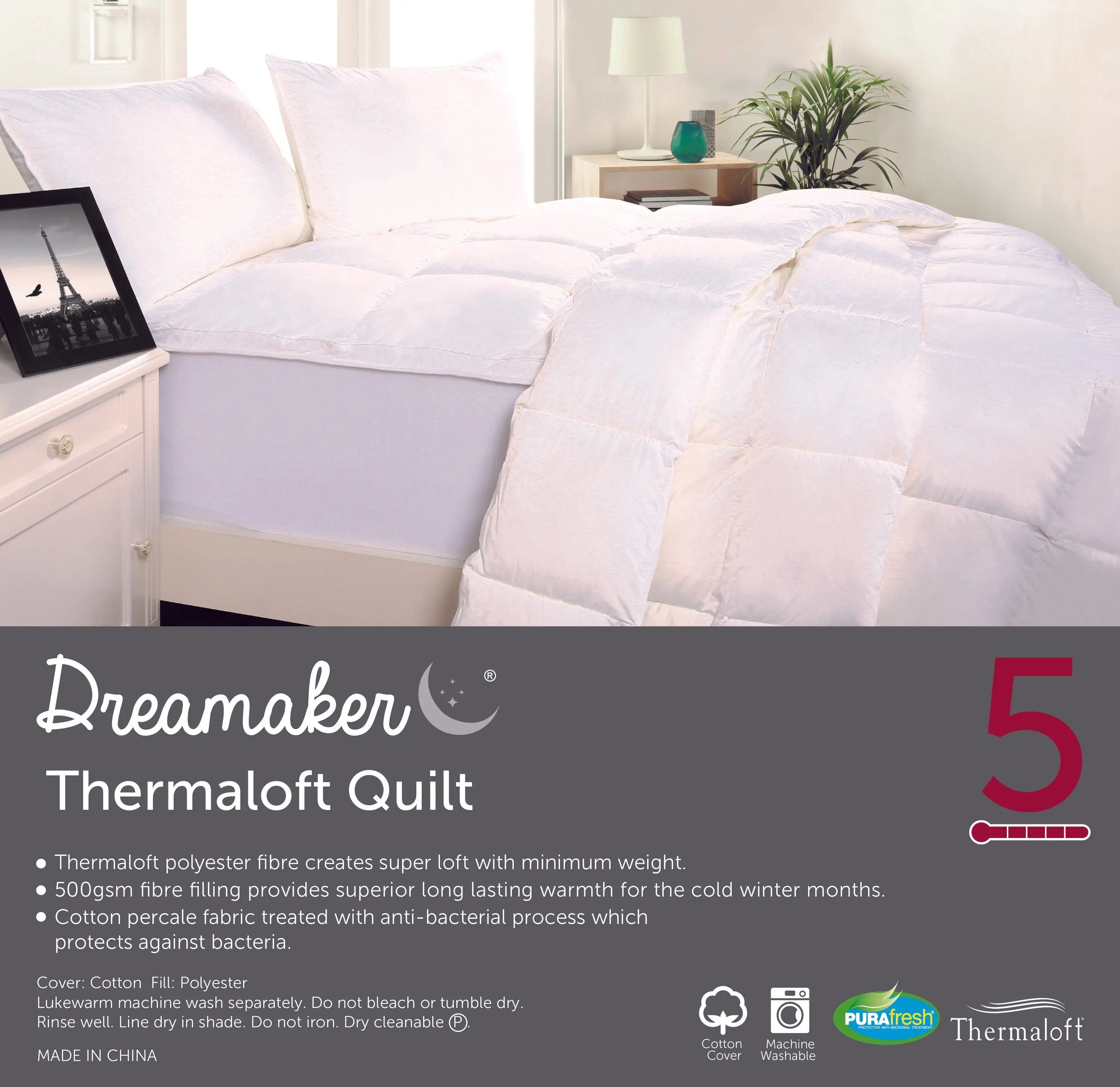 Dreamaker Thermaloft Quilt 500Gsm King Bed Deals499