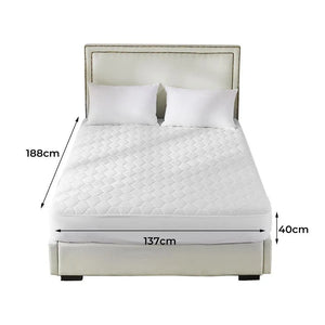 Dreamz Mattress Protector Topper Bamboo Pillowtop Waterproof Cover Double Deals499
