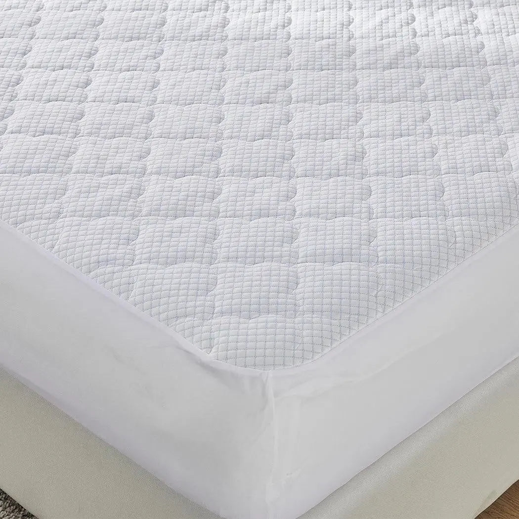 Dreamz Mattress Protector Topper Cool Fabric Pillowtop Waterproof King Single Deals499