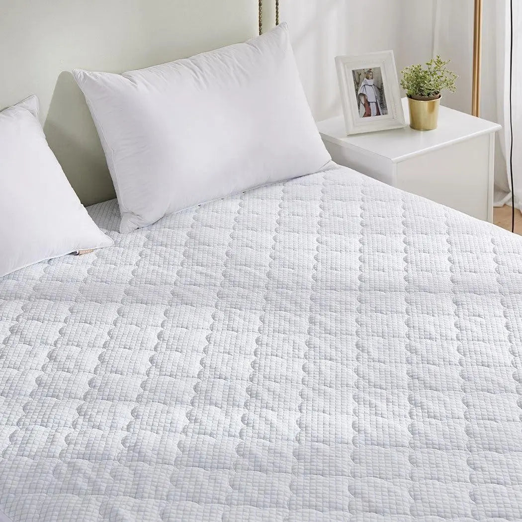 Dreamz Mattress Protector Topper Cool Fabric Pillowtop Waterproof King Single Deals499