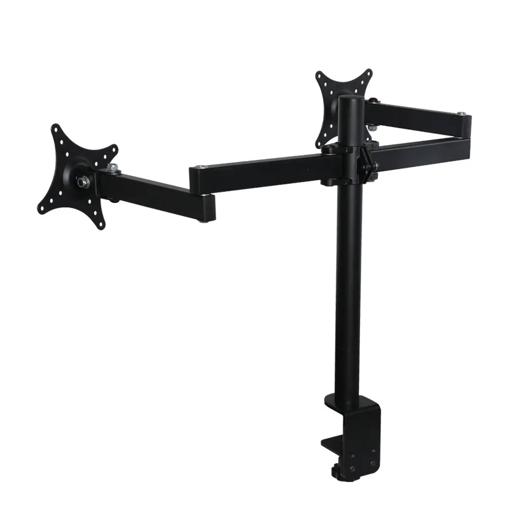 Dual HD LED Desk Mount Monitor Stand  2 Arm Display Bracket LCD Screen TV Holder Deals499