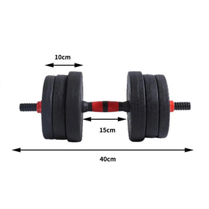 Dumbbells Barbell Weight Set 20KG Adjustable Rubber Home GYM Exercise Fitness Deals499