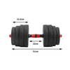 Dumbbells Barbell Weight Set 40KG Adjustable Rubber Home GYM Exercise Fitness Deals499