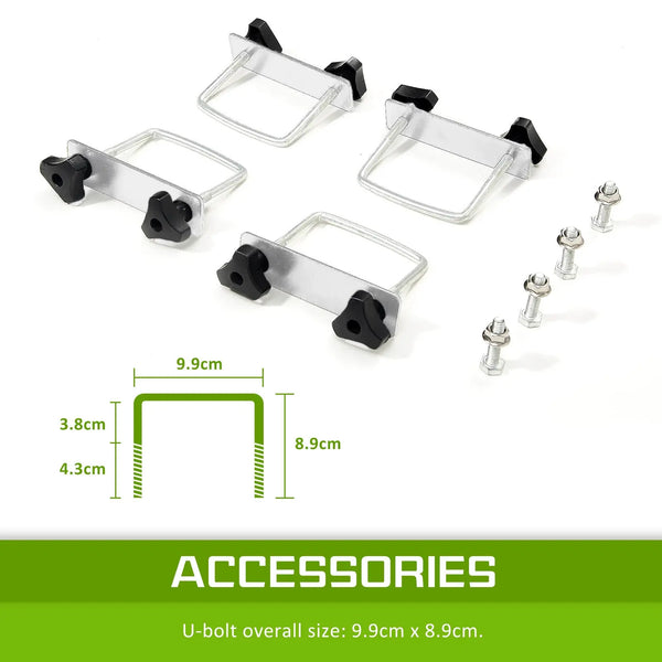 Dynamic Power Black Steel Roof Rack Luggage Carrier Basket 4WD 121cm Deals499