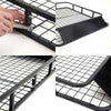 Dynamic Power Black Steel Roof Rack Luggage Carrier Basket 4WD 121cm Deals499