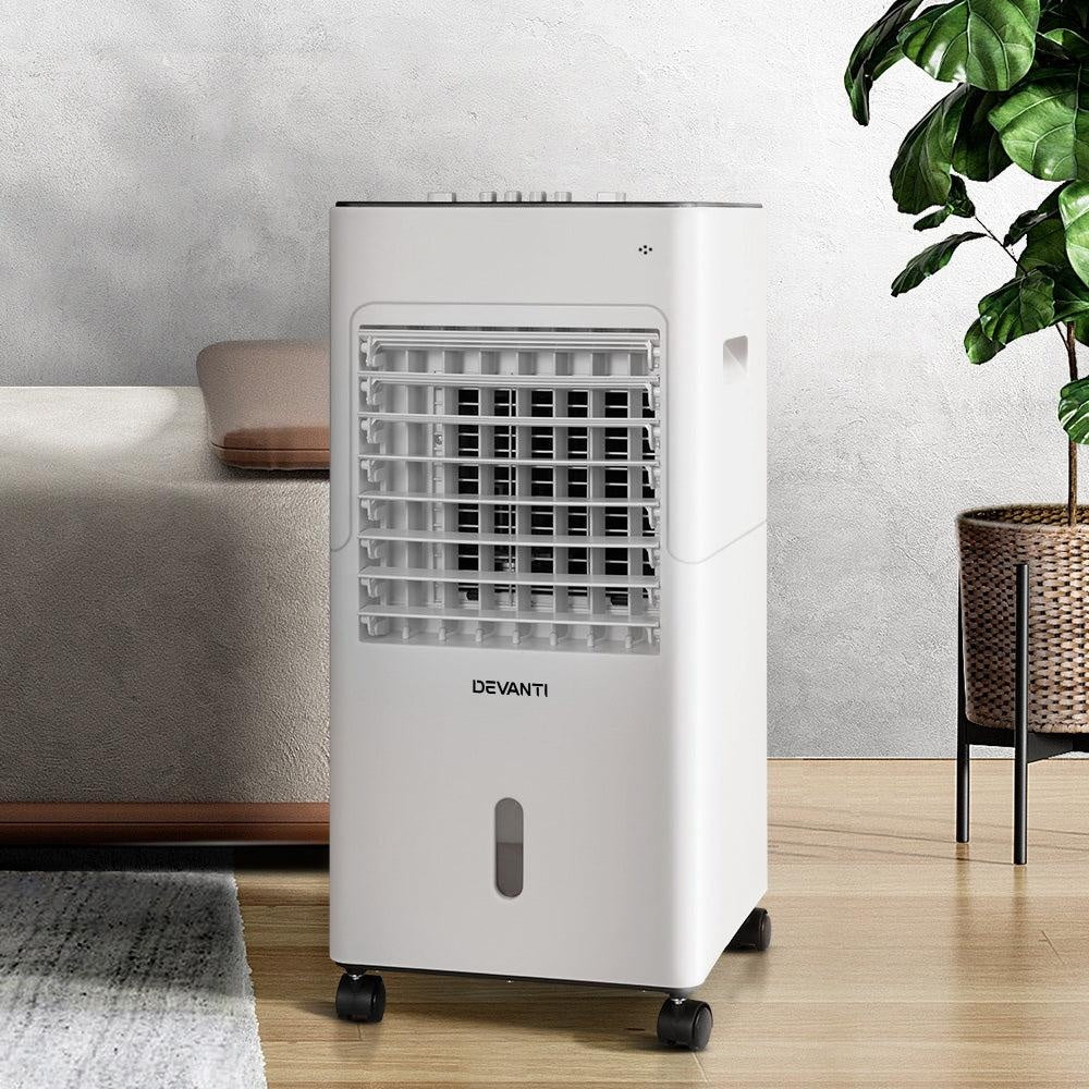 Devanti Evaporative Air Cooler Conditioner Portable 6L Cooling Fan Humidifier Deals499